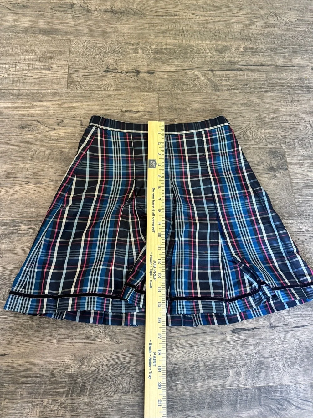 GAP Kids Plaid Skirt in Navy, Blue & Red Trim